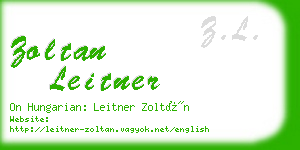 zoltan leitner business card